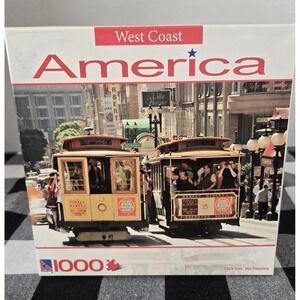 NIB San Francisco Cable Cars 1000 Piece Puzzle West Coast America Sure-Lox